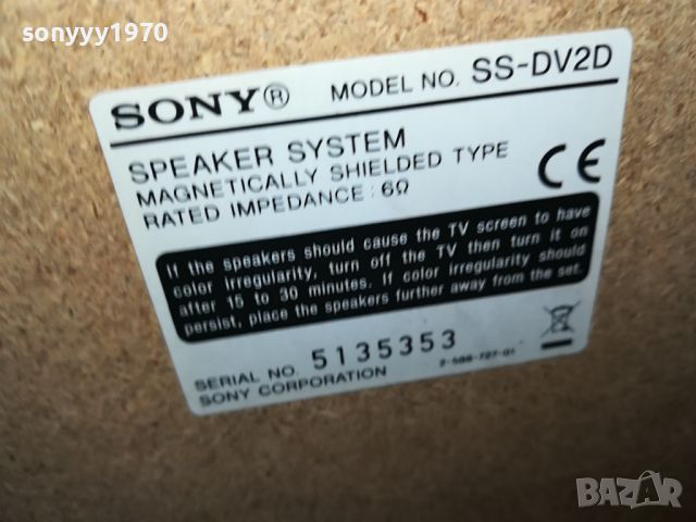 SONY SS-DV2D 6ohm-2БР ТОНКОЛОНИ ВНОС SWISS LNWC0705240855, снимка 4 - Тонколони - 45614483