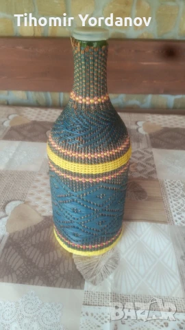 Плетена бутилка , снимка 12 - Антикварни и старинни предмети - 50942884