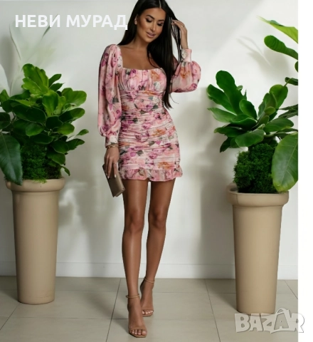 Рокля шифон нов модел , снимка 3 - Рокли - 45271552