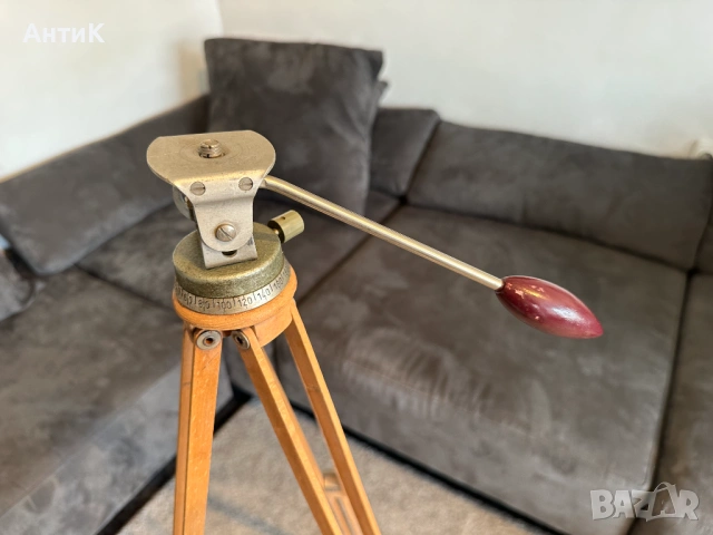 Дървен Фото Статив Тринога, снимка 6 - Антикварни и старинни предмети - 53148047