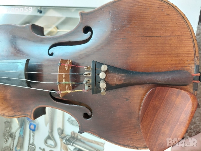 Стара немска цигулка, 1843 година, 1 000 €, снимка 5 - Струнни инструменти - 52537840