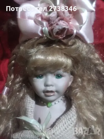 Старинна порцеланова кукла със стойка , снимка 7 - Кукли - 49335234