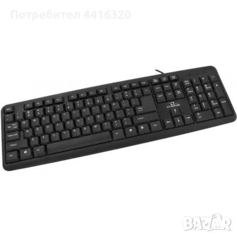 Клавиатура USB MODECOM TITANIUM STANDARD, снимка 1 - Клавиатури и мишки - 49514739