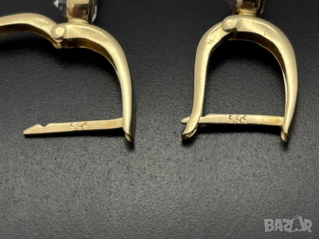 Златни Обеци-3,60 грама/14К (проба 585), снимка 9 - Обеци - 53643783