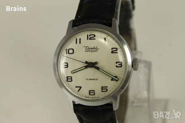 Немски Ръчен Часовник DIEHL COMPACT 1960's, снимка 3 - Антикварни и старинни предмети - 51670841