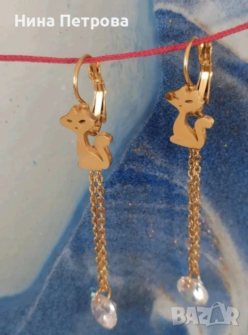 Комплект два чифта обеци от медицинска стомана цена 7 евро , снимка 9 - Обеци - 53666449