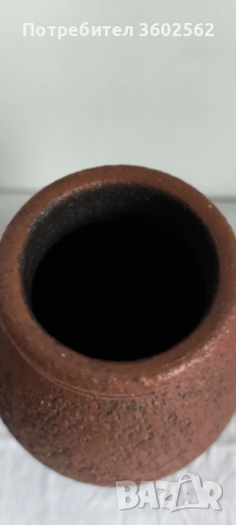 декоративна студийна керамична ваза-лава ефект, снимка 2 - Вази - 52788145