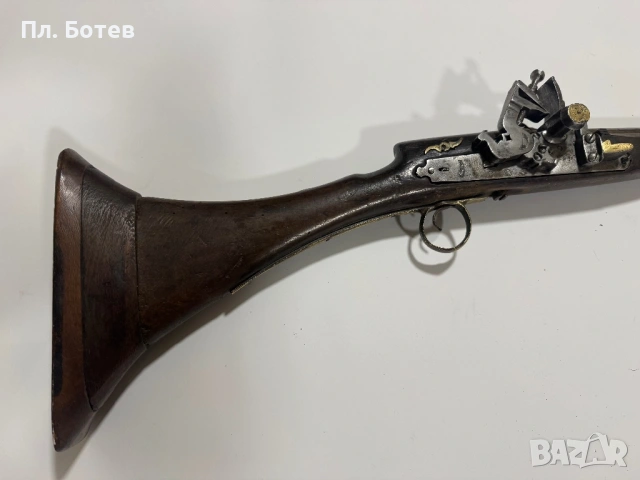 Стара кремъчна пушка, снимка 2 - Антикварни и старинни предмети - 53976699