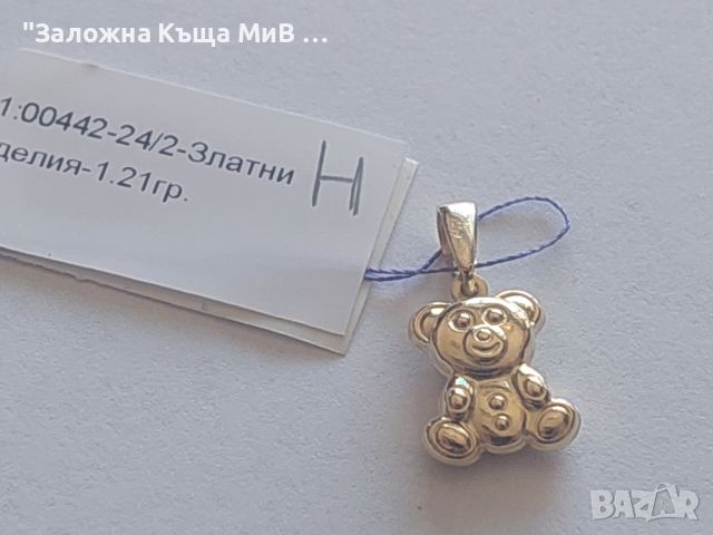 Златни Висулки 1,06 гр. 14 к.  Нови, снимка 9 - Колиета, медальони, синджири - 46732162