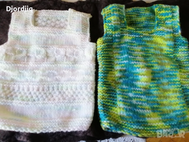 Ръчно плетено одеяло и детски пуловери, снимка 3 - Детски пуловери и жилетки - 52154959