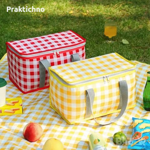 Чанта за пикник с голям капацитет за пътуване на открито 🎒🚲🛴🛵🌳☀️👒🏕️, снимка 4 - Хладилни чанти - 45775679