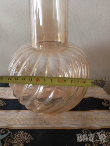 Винтидж стъкло за лампа,полилей, снимка 4 - Настолни лампи - 52301872