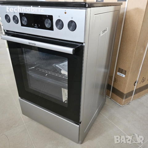 Немска свободностояща печка с керамичен плот Gorenje Inox 50см - 2 ГОДИНИ ГАРАНЦИЯ, снимка 3 - Печки, фурни - 51894157
