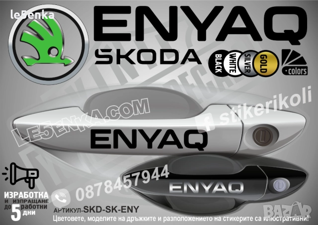 Skoda Enyaq стикери дръжки SKD-SK-ENY