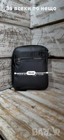 Tommy Hilfiger Мъжка Черна Чанта Томи Хилфигер Код A572, снимка 3 - Чанти - 50370054