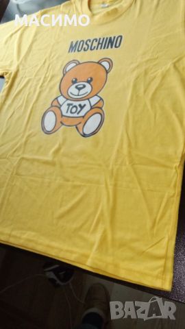 Love moschino дамски маркови тениски промоция безплатна доставка, снимка 3 - Тениски - 45390212