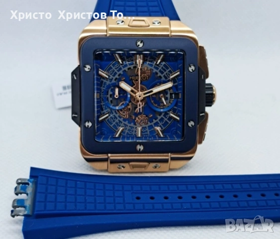 Promotion!!! Мъжки часовници Hublot Square Bang Unico 4 варианта, снимка 13 - Мъжки - 53662397