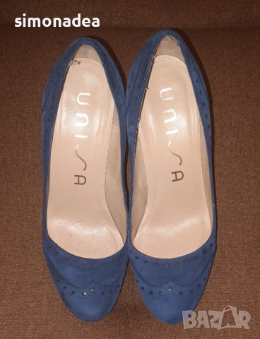 Страхотни дамски обувки Unisa – естествена кожа и естествен набук 