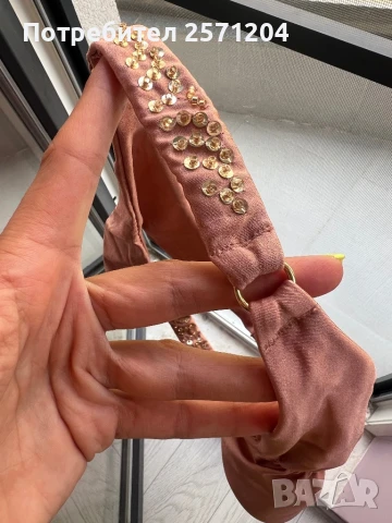 Бански М/Л nude - цвят с мъниста и паети, снимка 4 - Бански костюми - 51364630