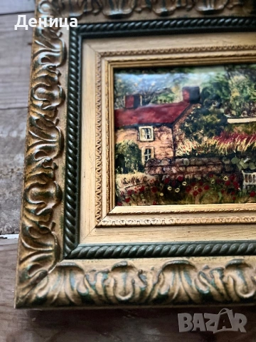 Прекрасна♥️ Картина върху ламарина Предполагам, че е репродукция и е щампа , снимка 4 - Картини - 53332136