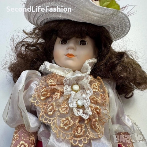 Колекционерска порцеланова кукла немска , снимка 3 - Колекции - 52516679