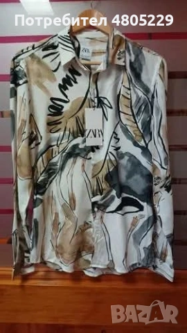 ZARA риза с абстрактен принт р-р ХЛ