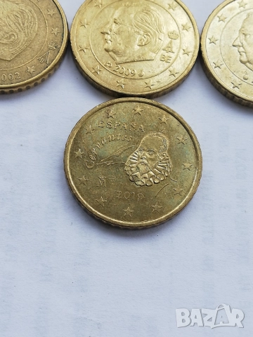 лот 13 монети 50 евро-цента различни държави, снимка 9 - Нумизматика и бонистика - 46648637