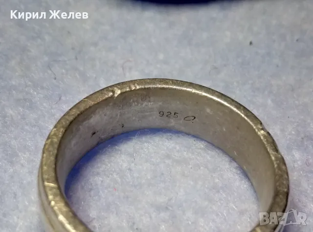 СТИЛНА МАСИВНА СРЕБЪРНА ХАЛКА ПРЪСТЕН МАРКОВО СРЕБРО 925 ПРОБА 48622, снимка 4 - Пръстени - 50354710