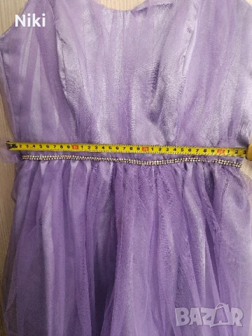 Рокля с тюл, снимка 3 - Рокли - 51357069