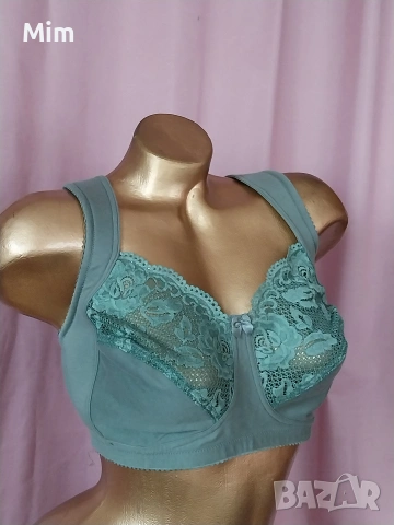 Miss Mary 100 C Зелен сутиен без банели , снимка 4 - Бельо - 53730201