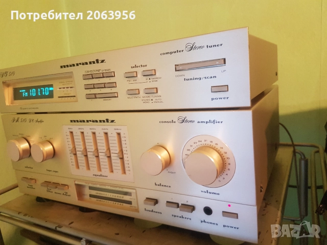Комплект Marantz тунер и усилвател, снимка 3 - Ресийвъри, усилватели, смесителни пултове - 52897366