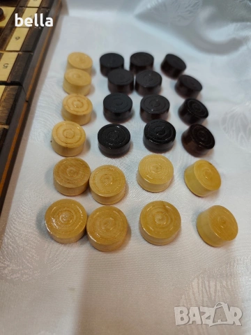 Ръчно изработен комплект шах и дама от дърво, снимка 11 - Антикварни и старинни предмети - 54087073