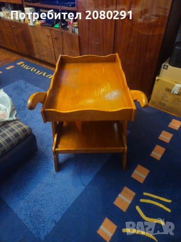 Дървена количка за сервине, декор и др. , снимка 3 - Антикварни и старинни предмети - 53787771