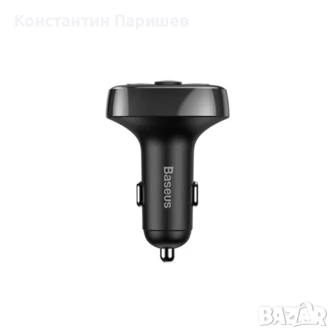 FM трансмитер и зарядно Baseus за кола Bluetooth 2xUSB, micro SD, снимка 3 - Аксесоари и консумативи - 52164953
