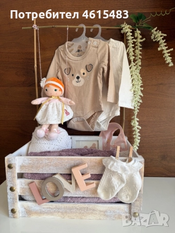 🧸 Кошница за бебче – “Sweet Blossom” 🎀, снимка 2 - Други - 51982786