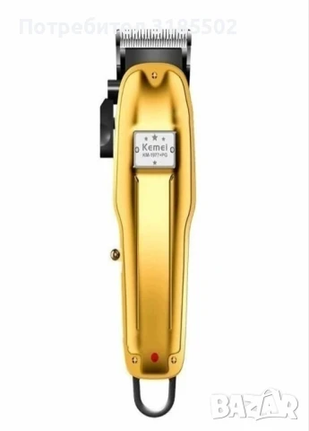 Професионална акумулаторна машинка с приставки за подстригване на коса и брада Kemei KM-1977+PG, снимка 4 - Фризьорски принадлежности - 51095458