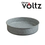 Кръгла тава Voltz Siena мраморно каменно керамично покритие алуминий светло сива, снимка 2