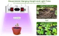 NAILGIRLS LED Grow Light 1000 W/Пълен спектър/двоен превключвател с температурен влагомер, снимка 8