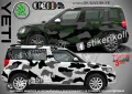 Skoda Karoq SK-SJV3-SK-KA Кaмуфлаж Офроуд Джип Пикап Лодка Camouflage Off-Road стикери, снимка 5