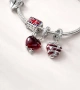 Сребърен талисман 925 за гривни Pandora Heart with Arrow, снимка 2