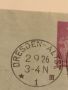 Стари пощенски марки от пощенски плик с печати Дойче Райх 1926г. За КОЛЕКЦИОНЕРИ 45772, снимка 4