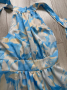 Синя сатенена рокля M/L, снимка 2