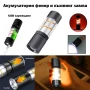 Силен акумулаторен фенер LED къмпинг осветление лампа 300 лумена USB за риболов палатка аварии мощен, снимка 1