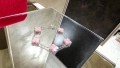 Van Cleef & Arpels VCA 5 Motifs Silver Pink Opal Vintage Alhambra Дамска Гривна, снимка 2
