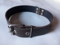 Здрав нашийник от естествена кожа – 4 см широк (за големи кучета), снимка 1