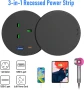 Вграден настолен контакт с капак, USB-C PD 20W,USB-A и USB-C,2 м кабел, снимка 2