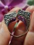 масивен сребърен пръстен с Пурпурен Аметист, снимка 8