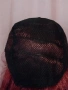 55 см Къдрева перука в черно и медено червено , снимка 7