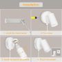 TaFiCo Бяла стенна лампа с превключвател - GU10, до 7W, 350°, без крушка, снимка 6
