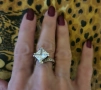 Сребърен пръстен с кристал цепнат коригираща ширина ,53рр, снимка 1